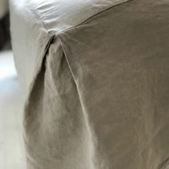 Cache-sommier En Lin Lavé Sable Et Dessus En Percale Oslo Passage Vernet - 140x200cm - Beige 9 Cache-sommier En Lin Lavé Sable Et Dessus En Percale Oslo Passage Vernet - 140x200cm - Beige -Sommier Soldes 67620223 4