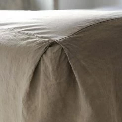 Cache-sommier En Lin Lavé Sable Et Dessus En Percale Oslo Passage Vernet - 90x200cm - Beige 8 Cache-sommier En Lin Lavé Sable Et Dessus En Percale Oslo Passage Vernet - 90x200cm - Beige -Sommier Soldes 67620772 3