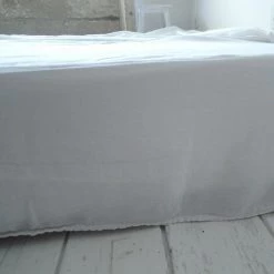 Cache-sommier En Lin Lavé Blanc Et Dessus En Percale Oslo Passage Vernet - 160x200cm - Blanc 8 Cache-sommier En Lin Lavé Blanc Et Dessus En Percale Oslo Passage Vernet - 160x200cm - Blanc -Sommier Soldes 67620888 3