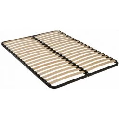 SEDAC Sommier à Lattes Démontable 140x190 En Kit - 36 Lattes Bois - Fabrication Française - Noir