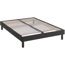 TERRE DE NUIT Sommier Kit Déco Gris Foncé Tapissier 90x200 - Gris Foncé 7 TERRE DE NUIT Sommier Kit Déco Gris Foncé Tapissier 90x200 - Gris Foncé -Sommier Soldes 67641999 3