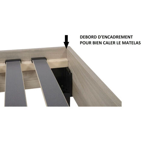 SEDAC Sommier En Kit 160x200 - Neokit 30 Lattes Bois - Chêne Clair - Soutien Zone Lombaires - Bois Clair 6 SEDAC Sommier En Kit 160x200 - Neokit 30 Lattes Bois - Chêne Clair - Soutien Zone Lombaires - Bois Clair – Image 4